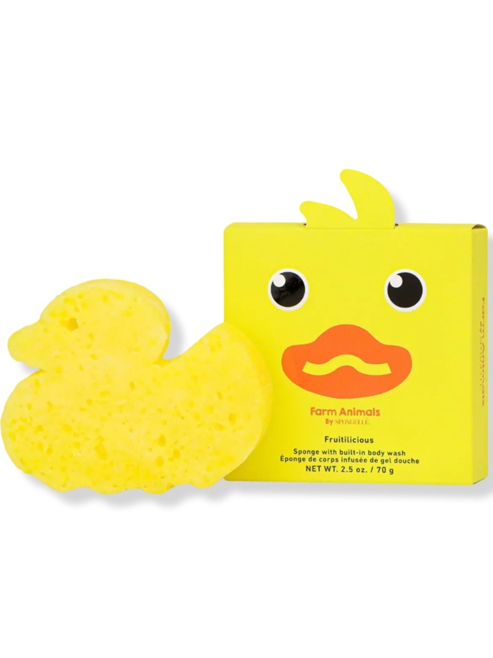 Spongelle Danny Duck Body Wash Infused Bath & Shower Loofah 2.5oz BRAND NEW